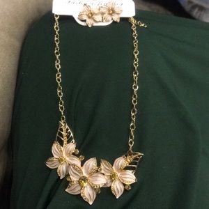 Necklace with matching earrings